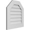 Ekena Millwork Octagonal Top Surface Mount PVC Gable Vent w/ 3-1/2"W x 1"P Standard Frame, 22"W x 24"H GVPOT22X2401SN - alternate 2